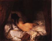 Jean Francois Millet Reclining Nude oil